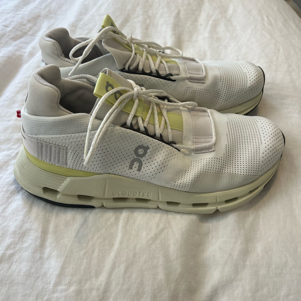 On Running Women’s White and Yellow Shoes